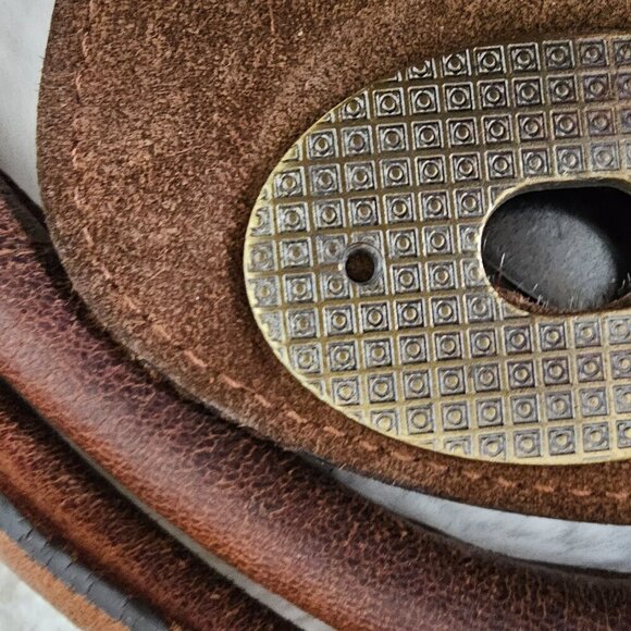 Amber Rose Brown Leather Shoulder Bag Boho Fur Flaw - Picture 11 of 16